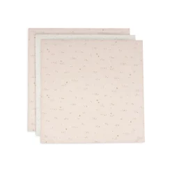 Jollein Lot de 3 Lange Gaze de Coton Small Pretty Picnic Multicolore 70x70 cm