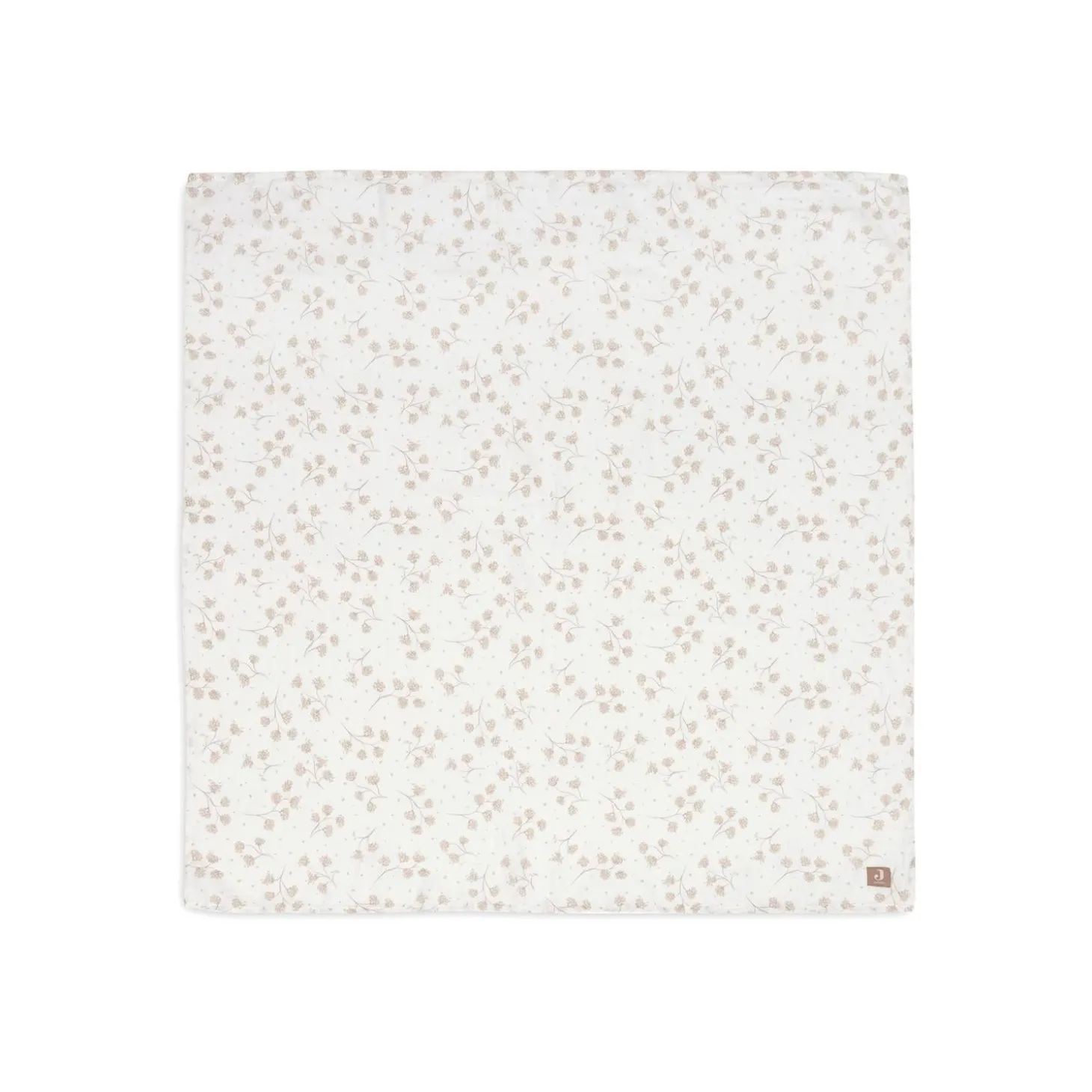 Jollein Lot de 2 Lange Gaze de Coton Large Leafy Dreams Multicolore 115x115 cm