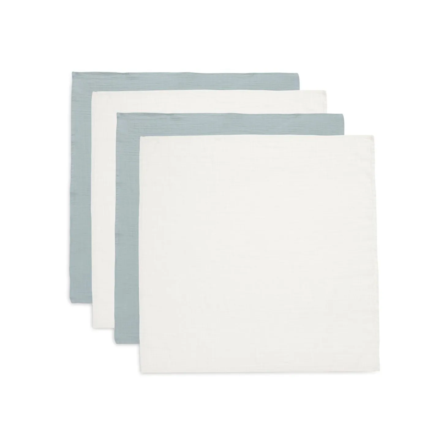 Jollein Lot de 4 Langes Gaze de Coton Small Sea Green 70x70 cm