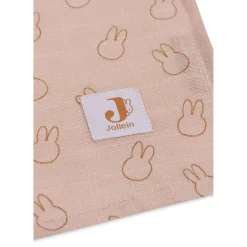 Jollein                    Lot de 2 Langes Gaze de Coton Miffy Silhouettes     Wild Rose            115x115 cm