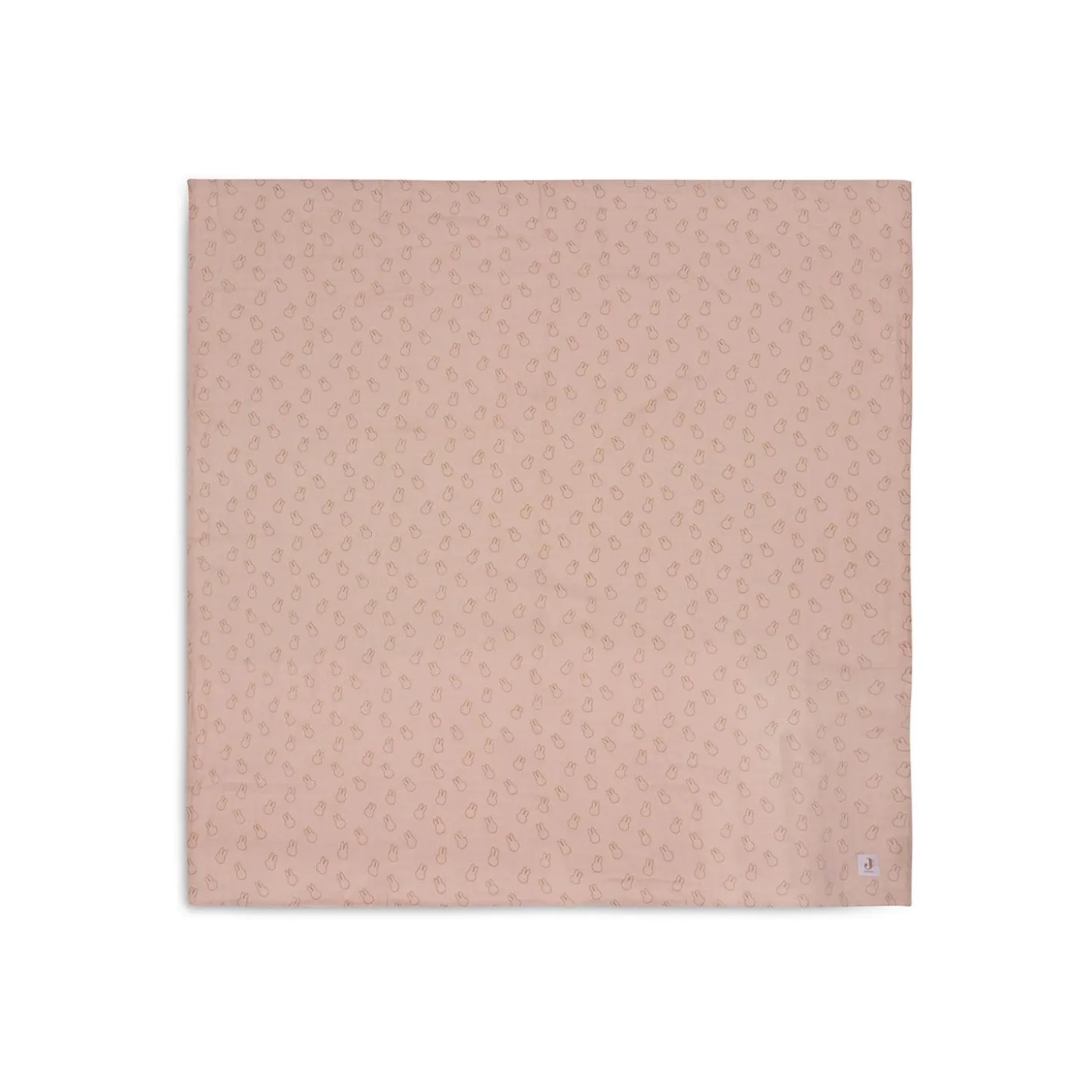 Jollein Lot de 2 Langes Gaze de Coton Miffy Silhouettes Wild Rose 115x115 cm