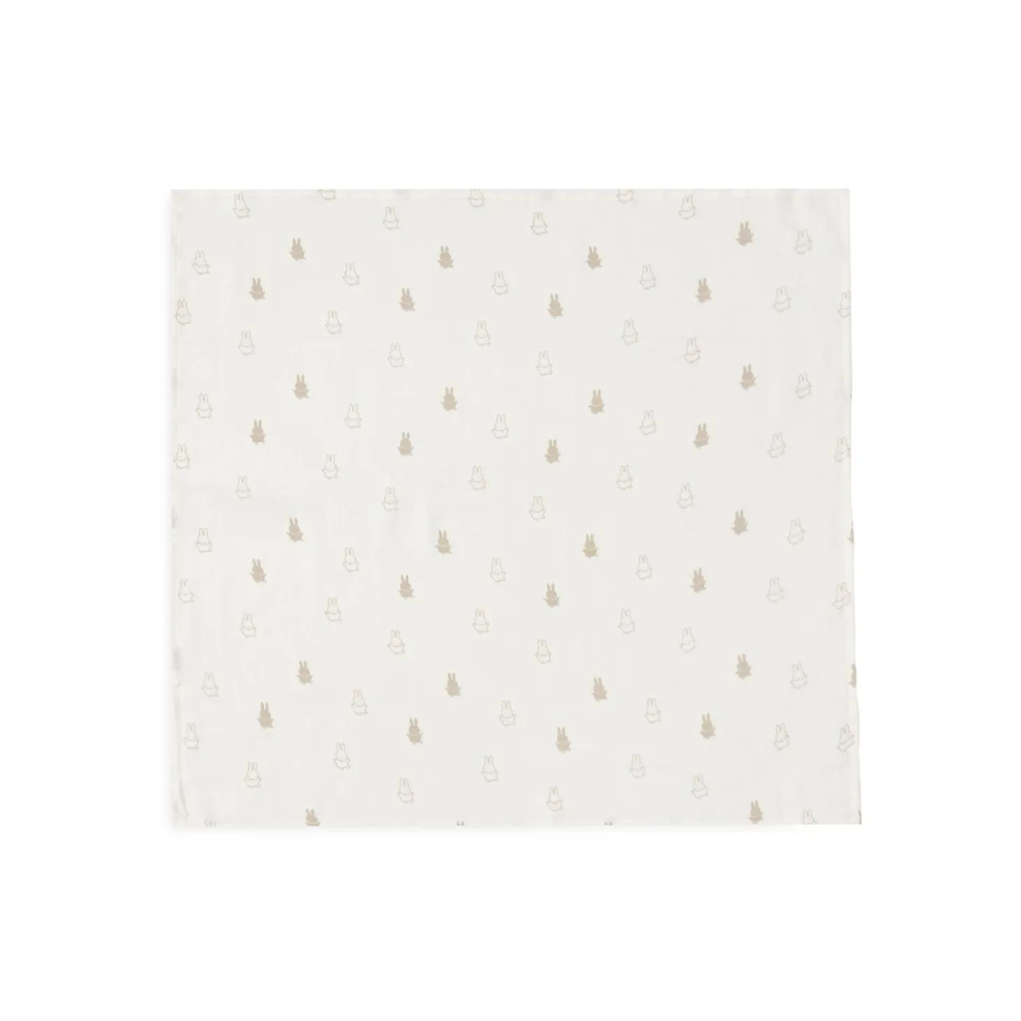 Jollein Lot de 3 Langes gaze de coton small Miffy Nougat 70x70 cm