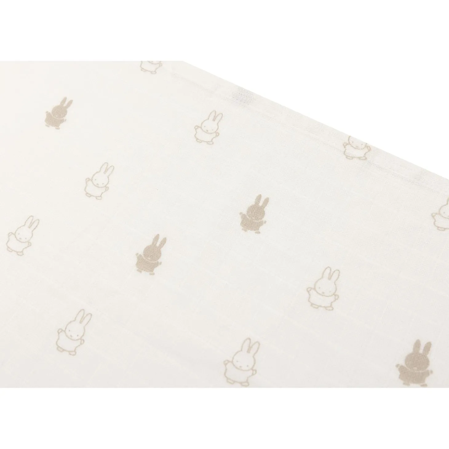 Jollein Lot de 3 Langes gaze de coton small Miffy Nougat 70x70 cm