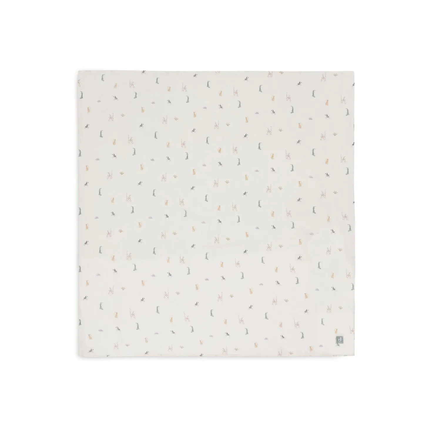 Jollein Lot de 2 Langes Gaze de Coton Jungle Jambo Multicolor 115x115 cm