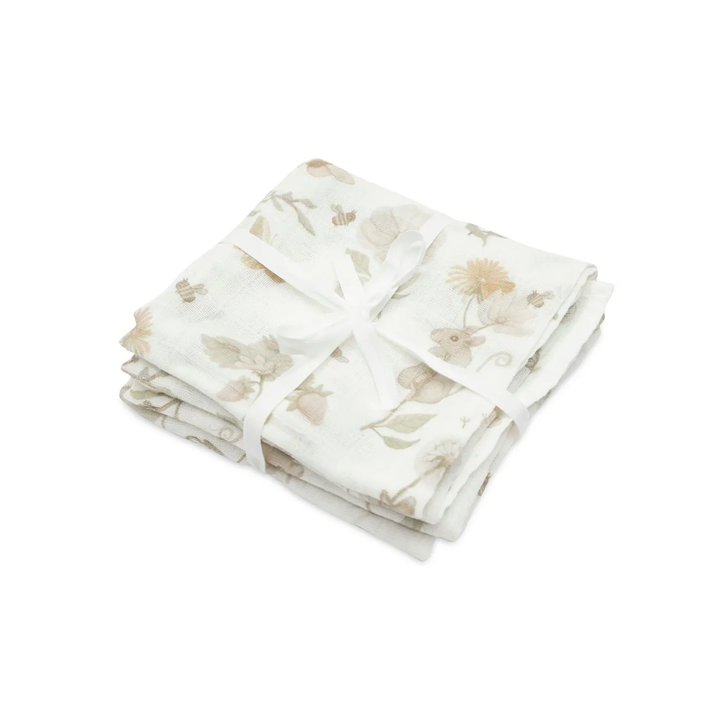 Jollein Lot de 2 langes gaze de coton small dreamy mouse 70x70 cm