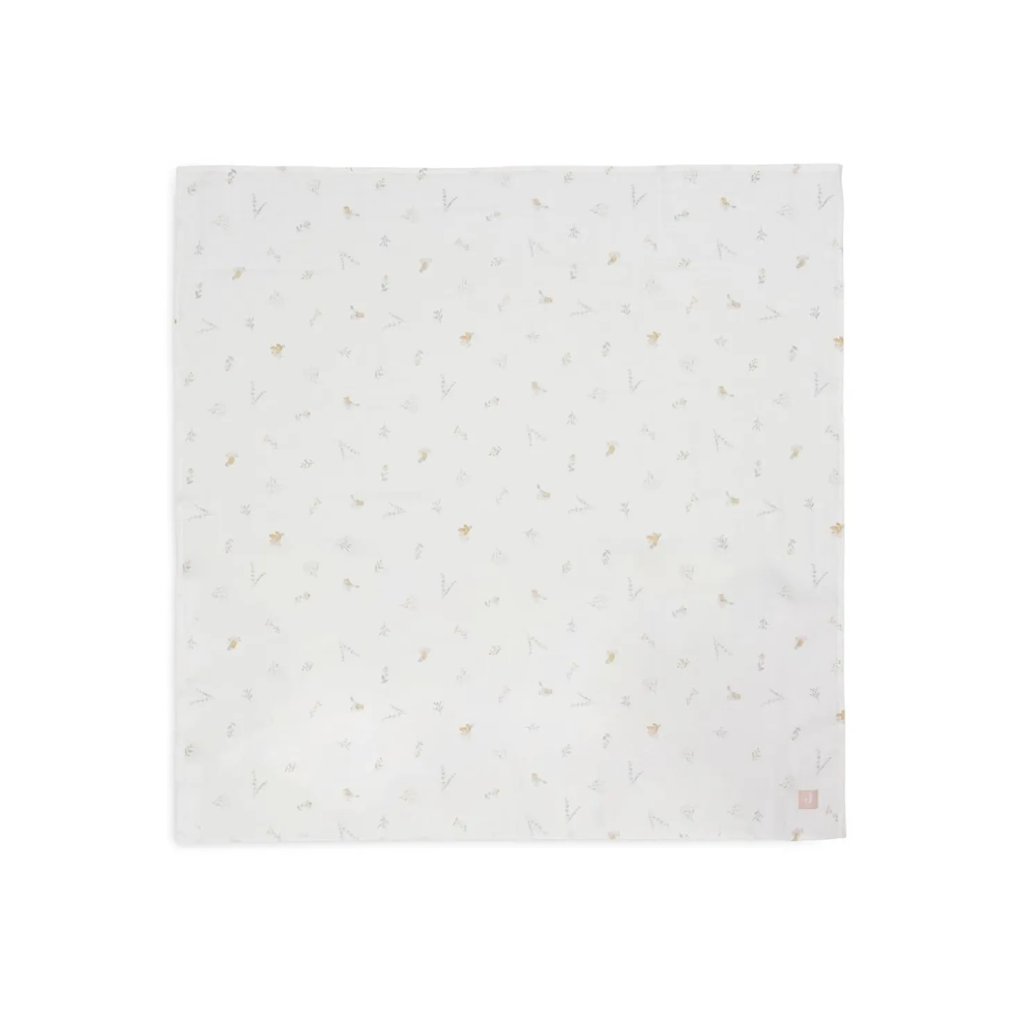 Jollein Lot de 2 Langes Gaze de Coton Lovely Birds Multicolor 115x115 cm