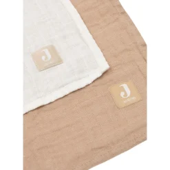 Jollein                    Lot de 2 Langes Large    Biscuit            115x115 cm
