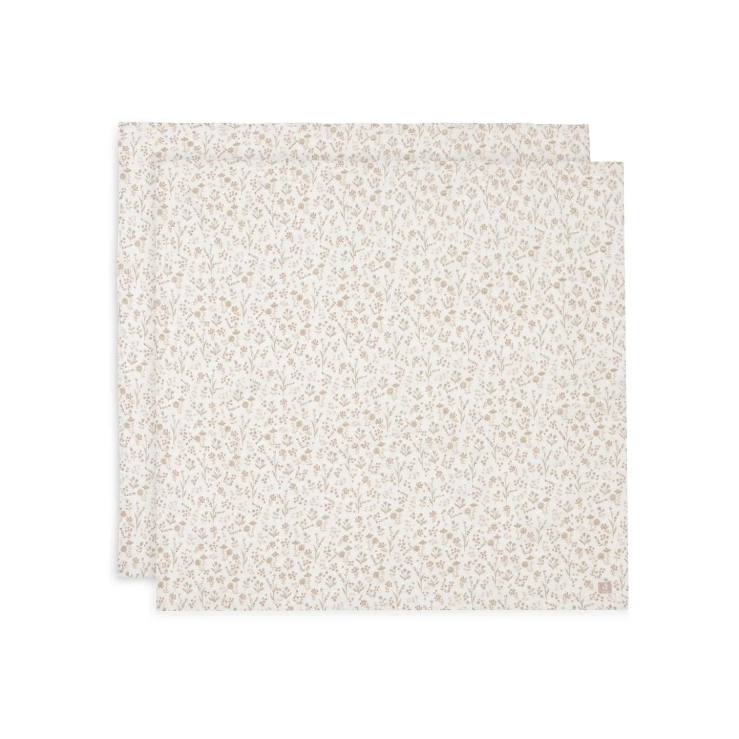 Jollein Lot de 2 Langes Large Bloomy Multicolor 115x115 cm