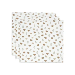 Jollein Lot de 3 Langes Small Miffy and Friends Multicolor 70x70 cm
