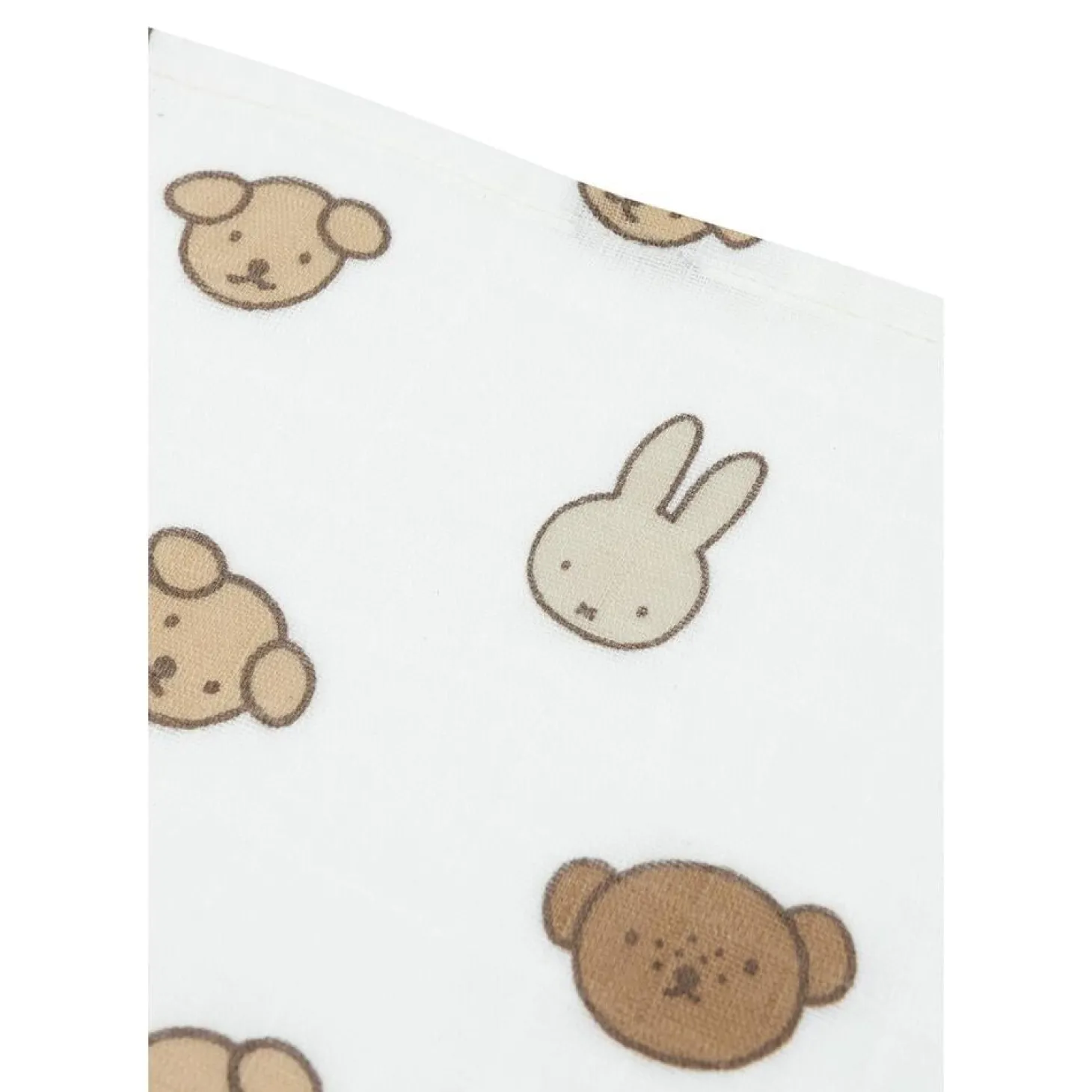 Jollein Lot de 3 Langes Small Miffy and Friends Multicolor 70x70 cm