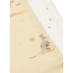 Jollein                    Lot de 3 Serviette Gaze de Coton Kangaroots    Multicolore            31x31 cm