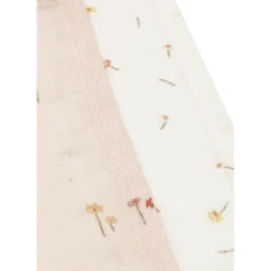 Jollein Lot de 3 Serviette Gaze de Coton Pretty Picnic Multicolore 31x31 cm