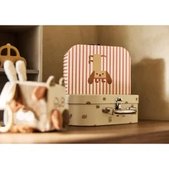 Jollein Lot de 2 Valisette à Jouets Animal Friends Multicolore