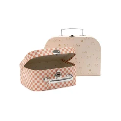 Jollein Lot de 2 Valisette à Jouets Pretty Picnic Multicolore