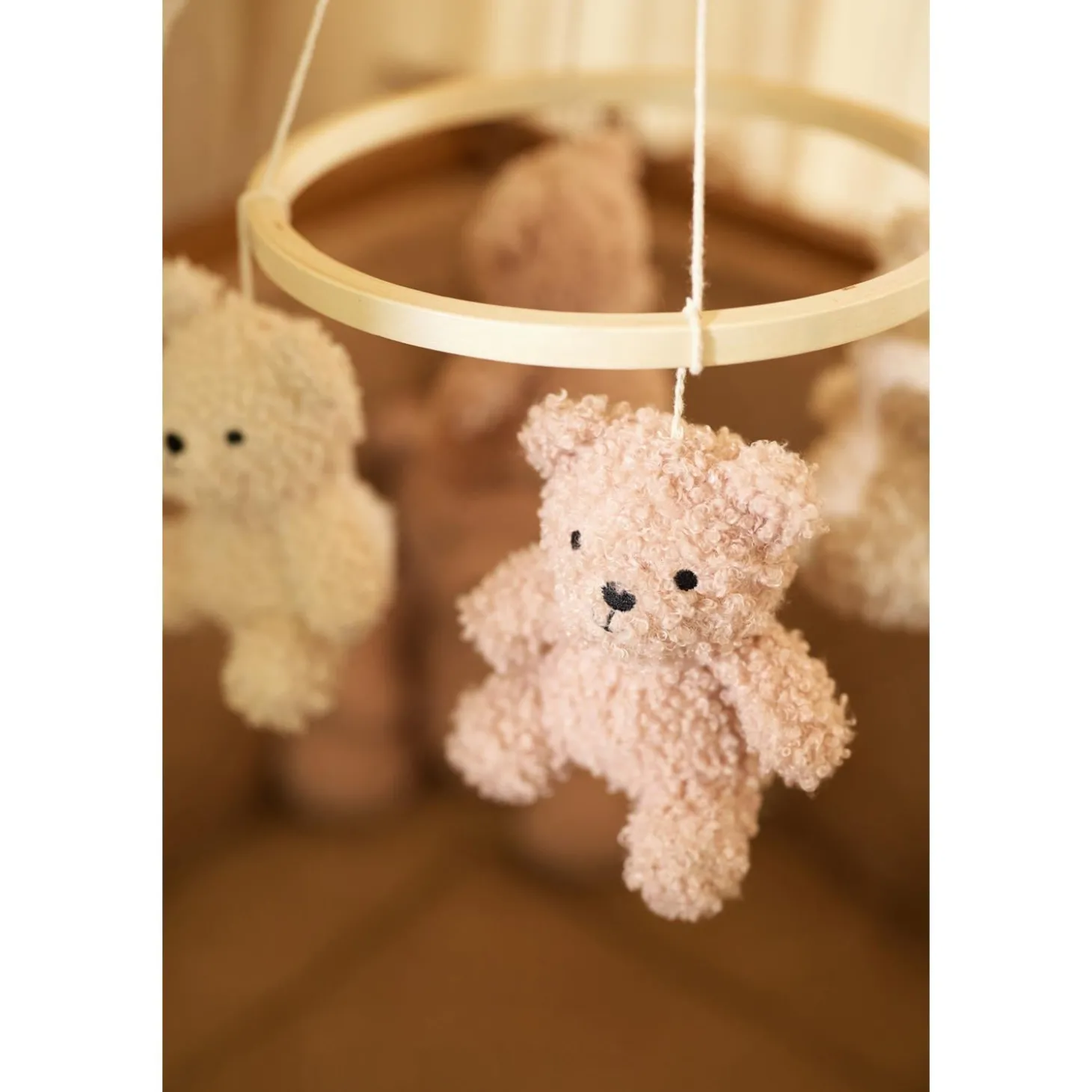 Jollein Mobile Bébé Teddy Bear Wild Rose/Natural