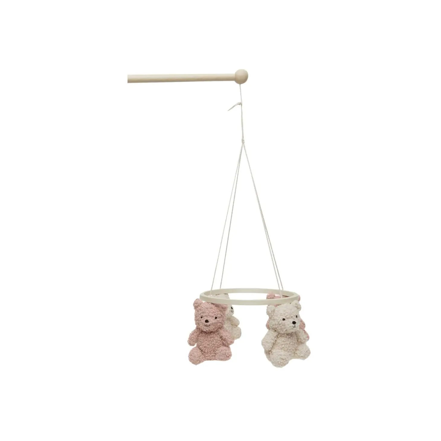 Jollein Mobile Bébé Teddy Bear Wild Rose/Natural