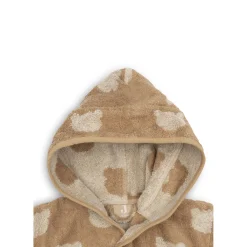 Jollein                    Peignoir Éponge Jacquard Teddy Bear    Sand            1-2 ans