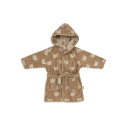 Jollein Peignoir Éponge Jacquard Teddy Bear Sand 1-2 ans