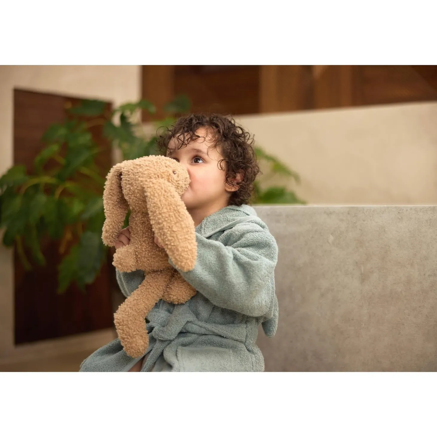 Jollein Peignoir éponge Sea Green 1-2 ans