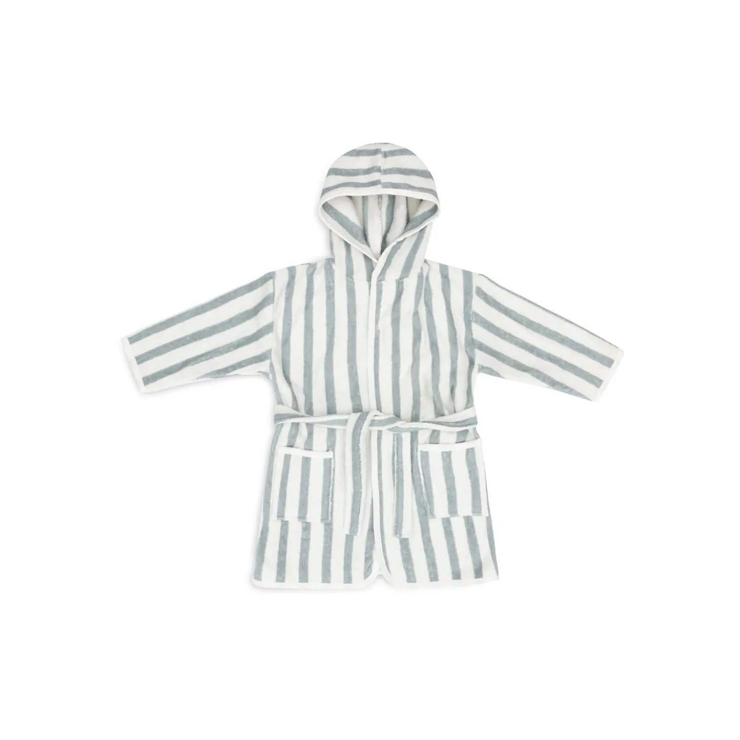 Jollein Peignoir Éponge Stripe GOTS Sea Green 1-2 ans