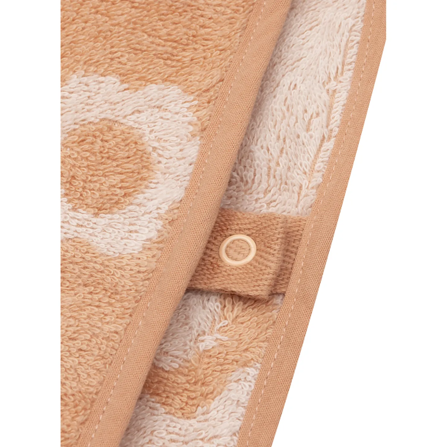 Jollein Poncho de Bain Éponge Jacquard Réversible Flower Wild Rose