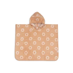 Jollein Poncho de Bain Éponge Jacquard Réversible Flower Wild Rose