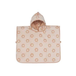 Jollein Poncho de Bain Éponge Jacquard Réversible Flower Wild Rose