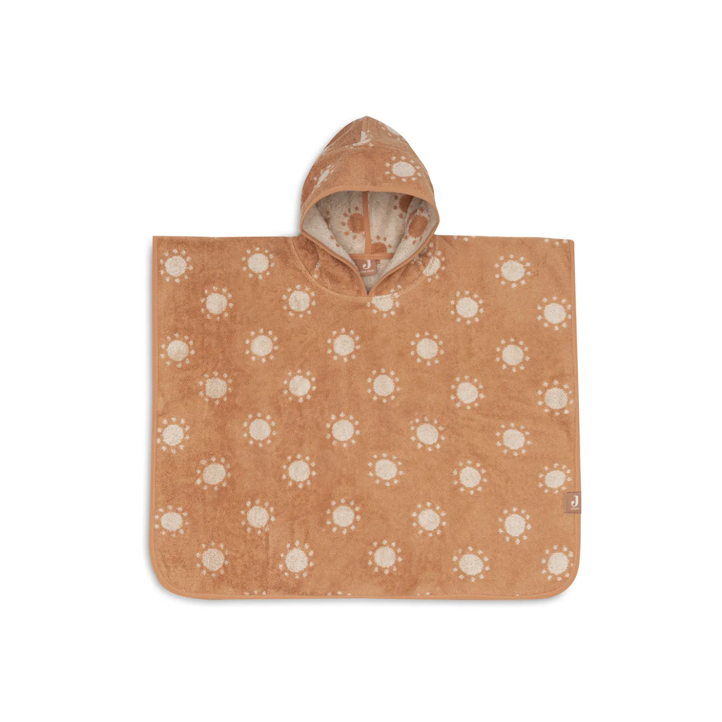 Jollein Poncho de Bain Éponge Jacquard Réversible Sun Terra