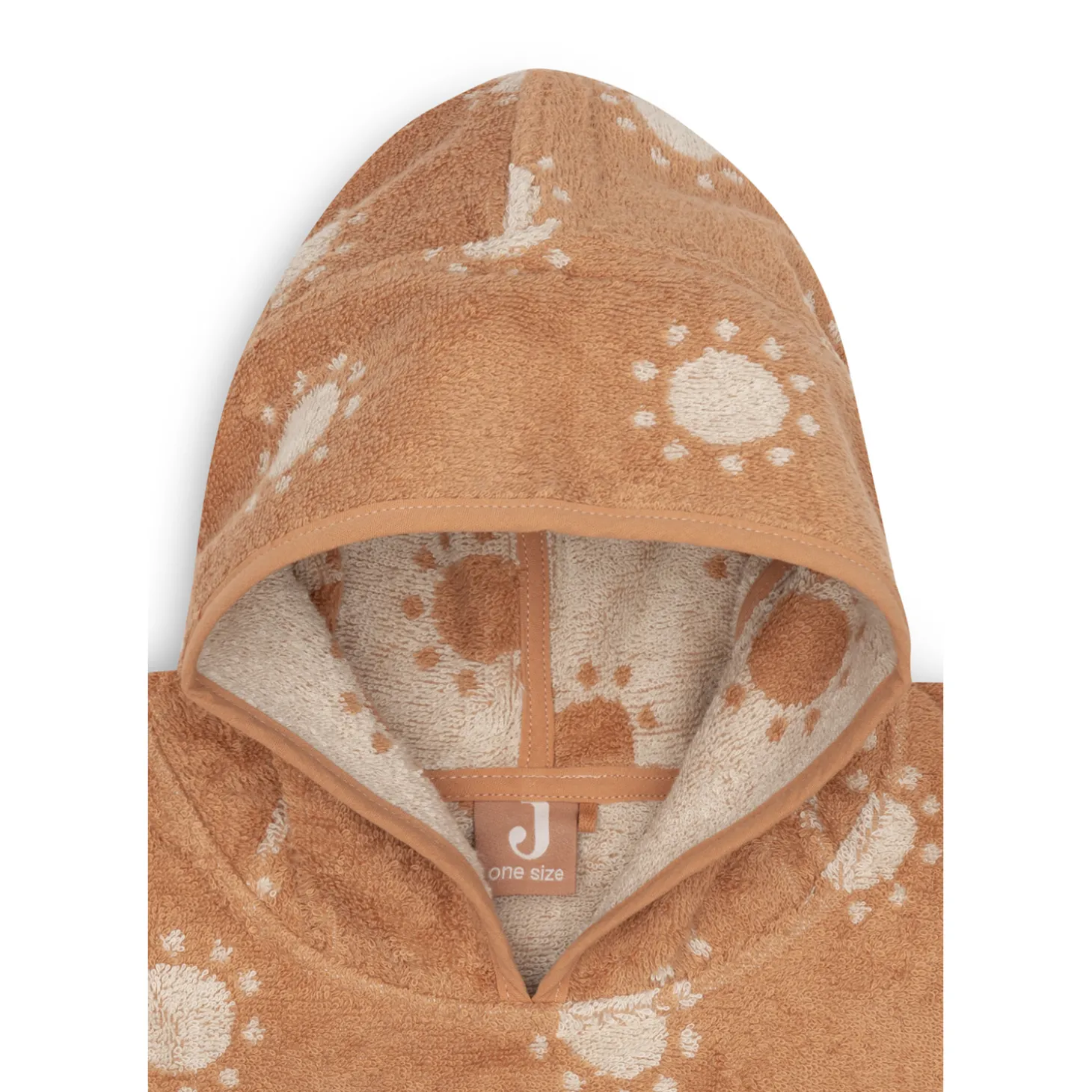 Jollein Poncho de Bain Éponge Jacquard Réversible Sun Terra