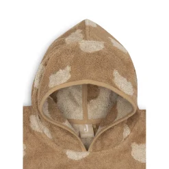 Jollein                    Poncho de Bain Éponge Jacquard Réversible Teddy Bear    Sand