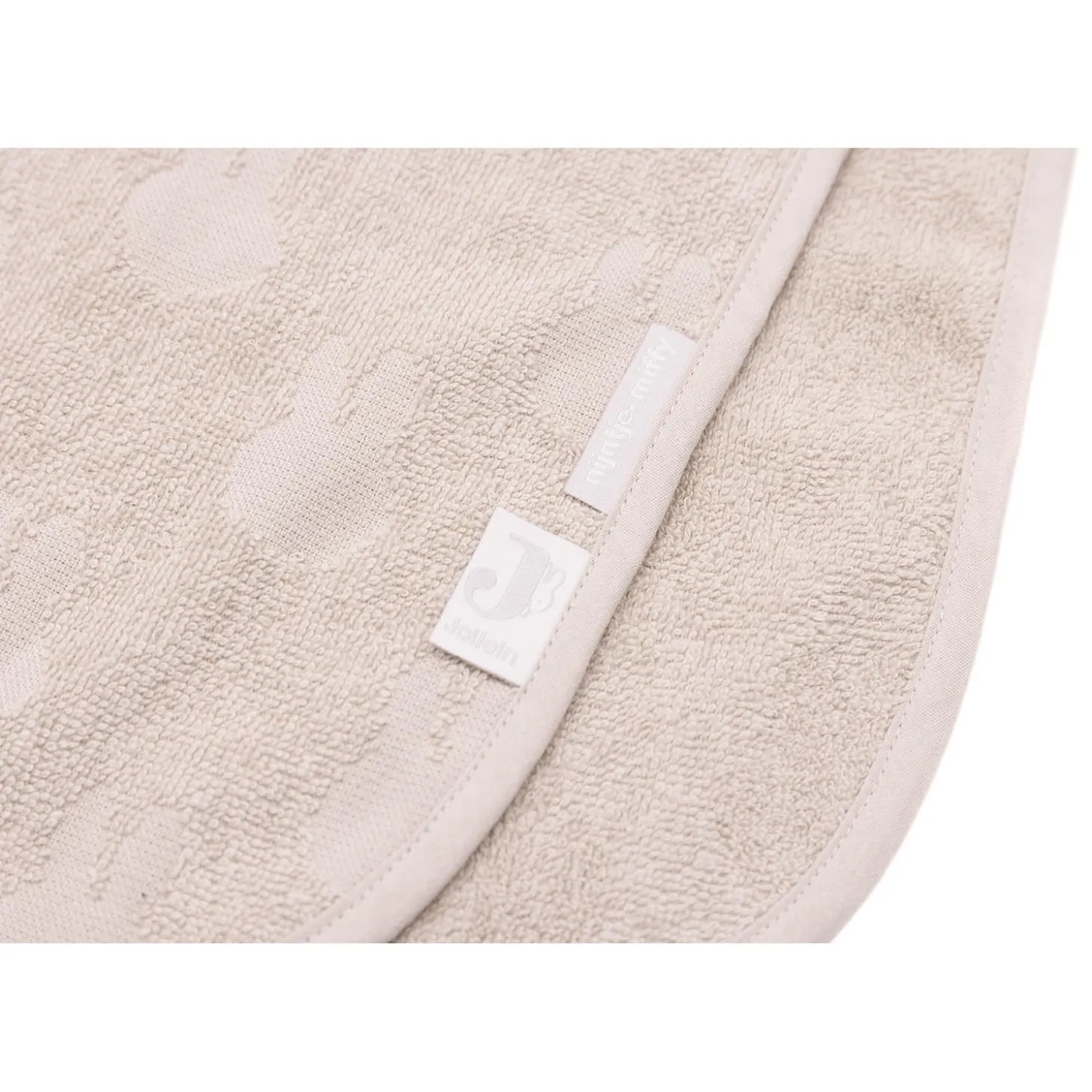 Jollein Poncho de bain Éponge Miffy Jacquard Nougat