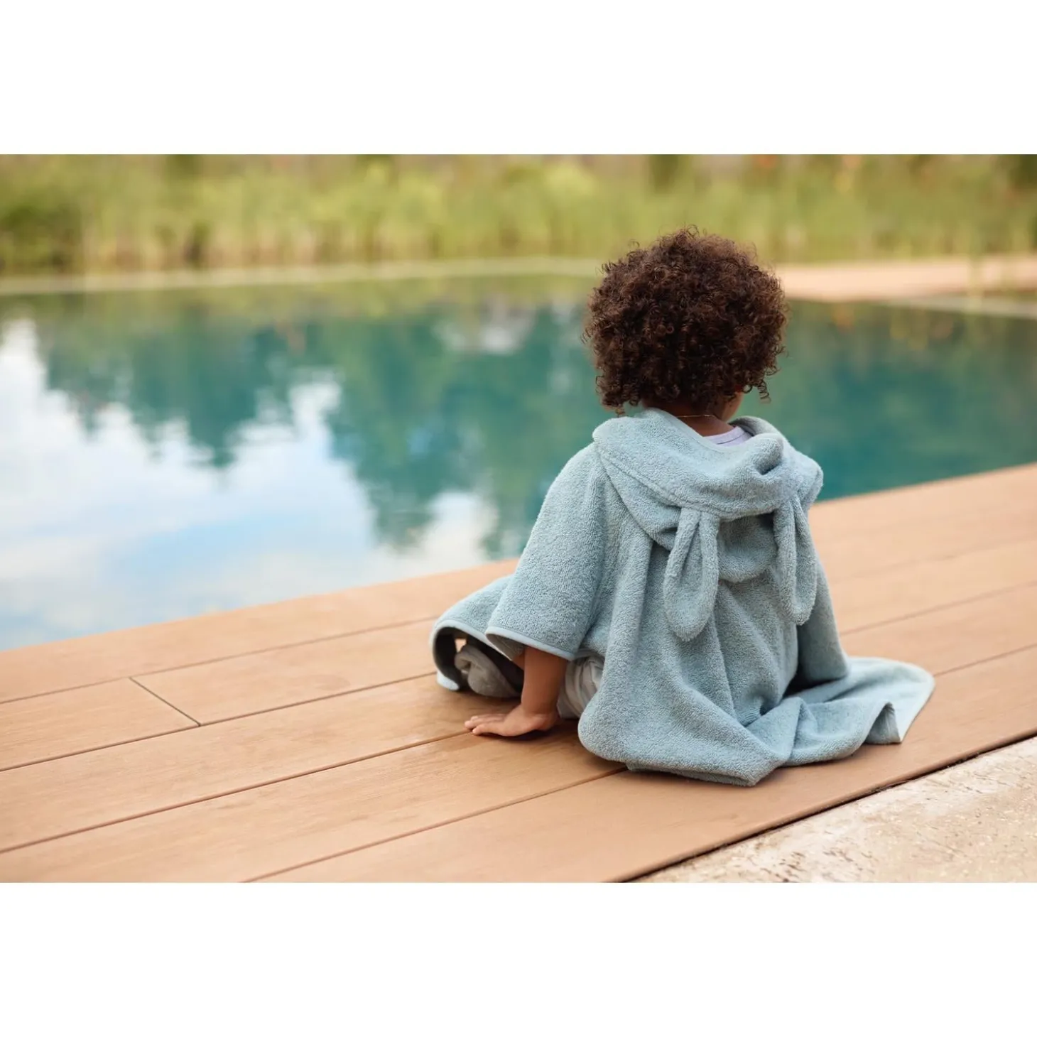 Jollein Poncho de bain Éponge Sea Green