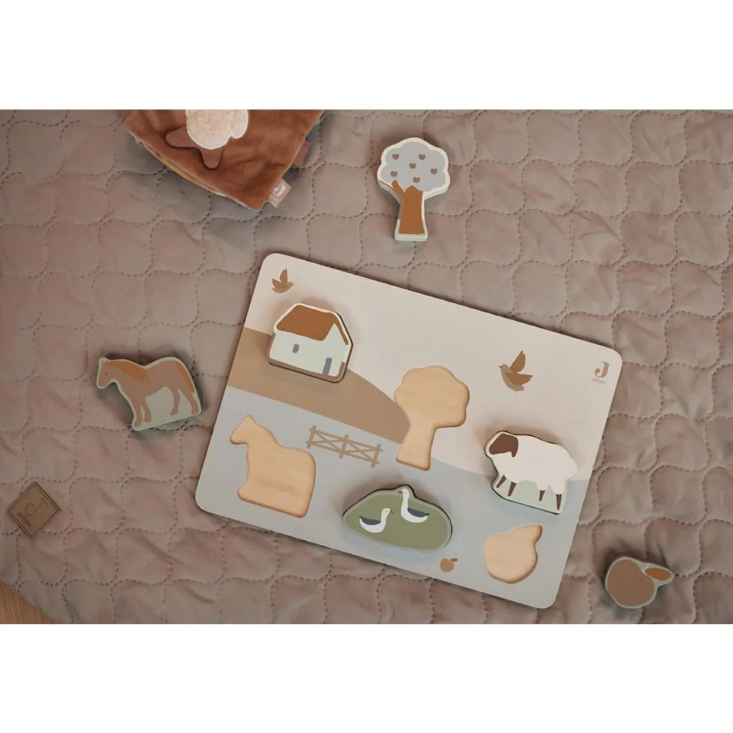 Jollein Puzzle en bois Farm
