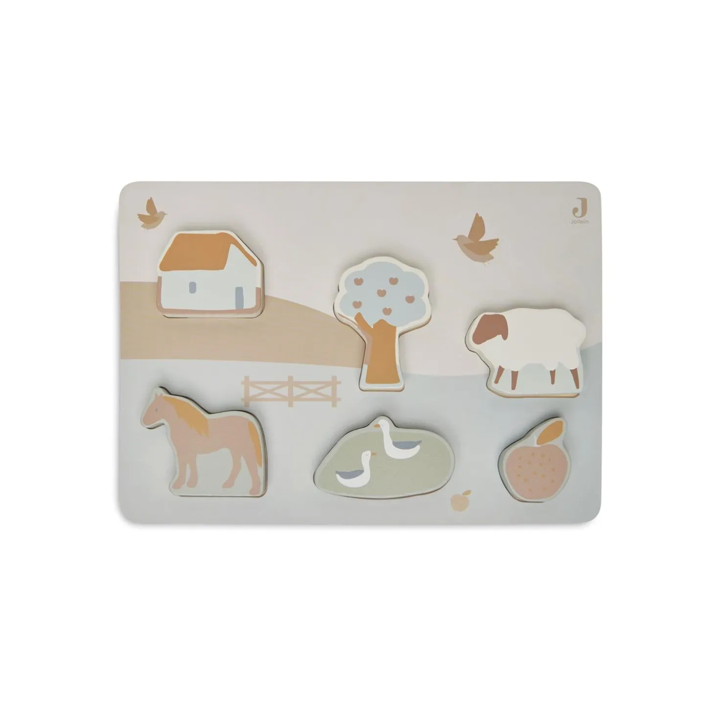 Jollein Puzzle en bois Farm