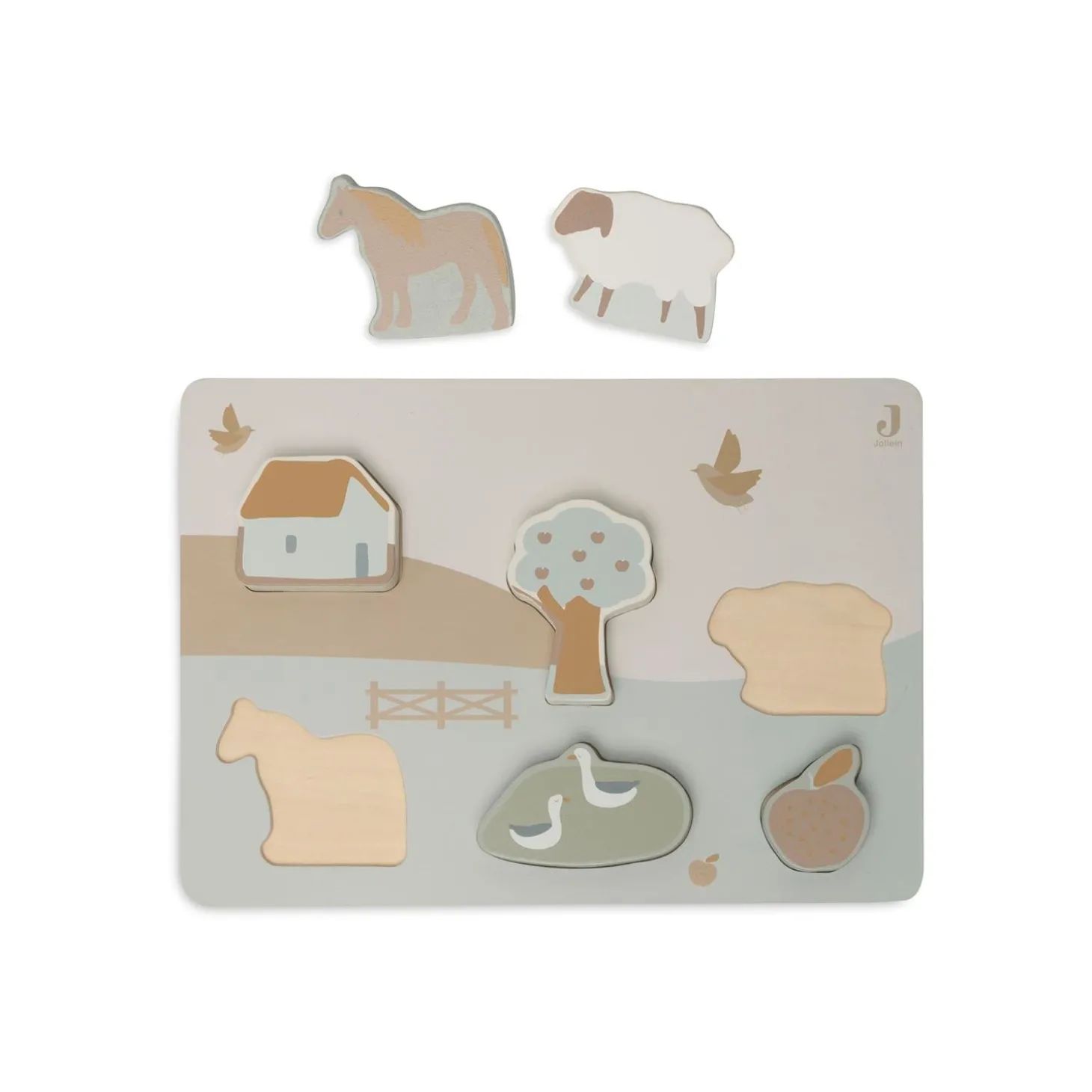 Jollein Puzzle en bois Farm