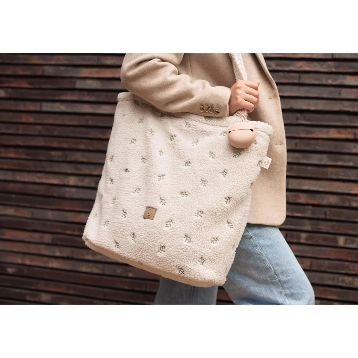 Jollein Sac à langer Shopper Teddy Lovely Multicolore