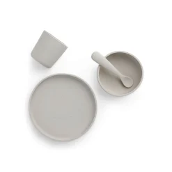 Jollein                    Set de table bébé silicone (4pcs)    Nougat