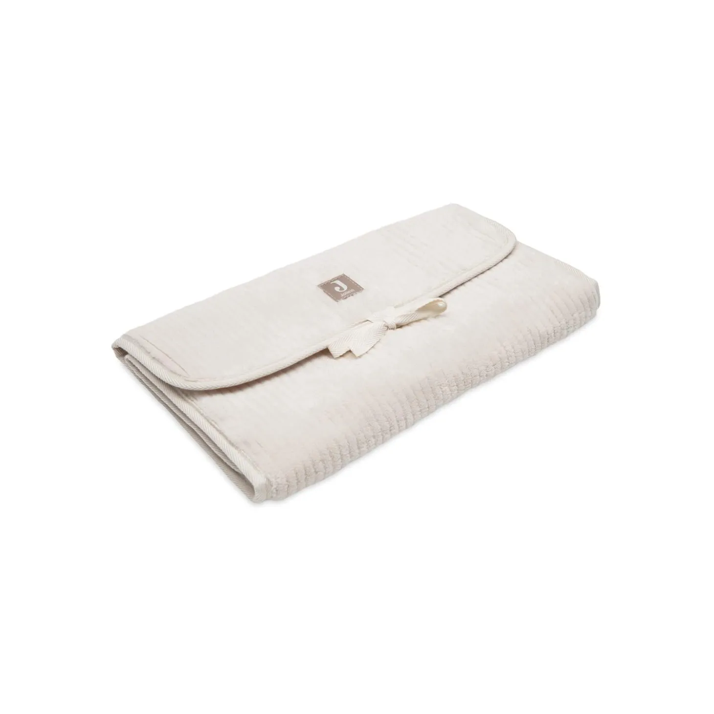 Jollein Tapis à Langer nomade avec poches Cloudy Rib Oatmeal