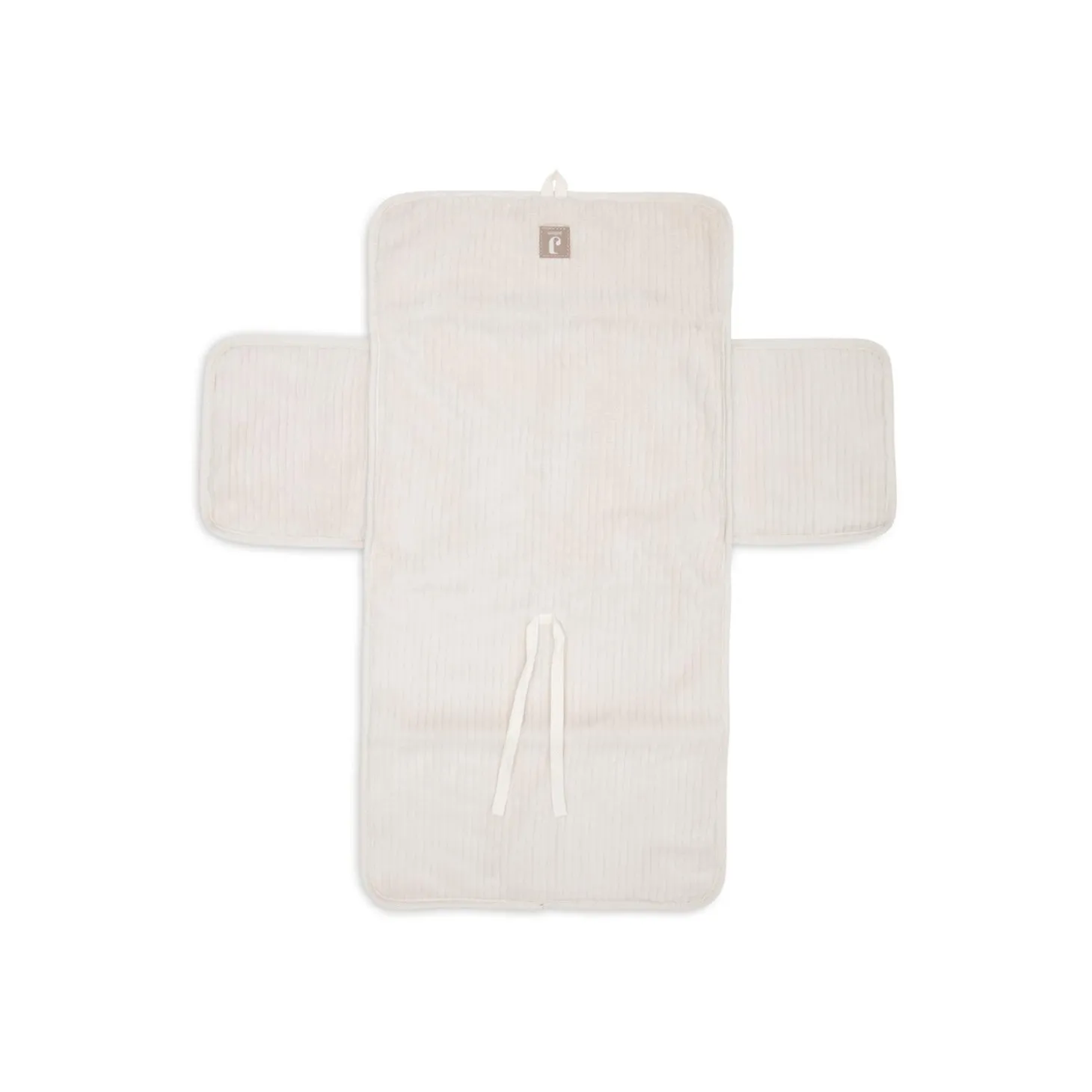 Jollein Tapis à Langer nomade avec poches Cloudy Rib Oatmeal