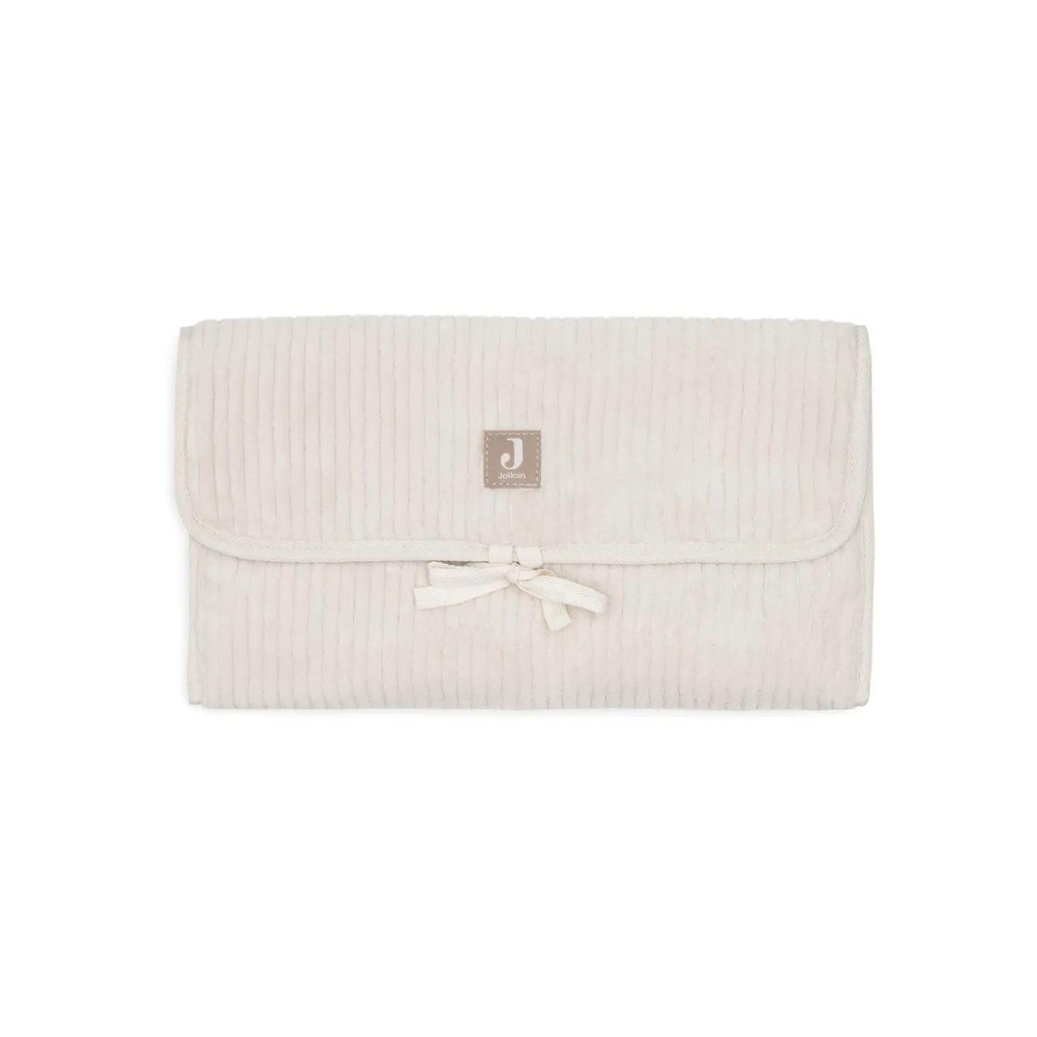 Jollein Tapis à Langer nomade avec poches Cloudy Rib Oatmeal