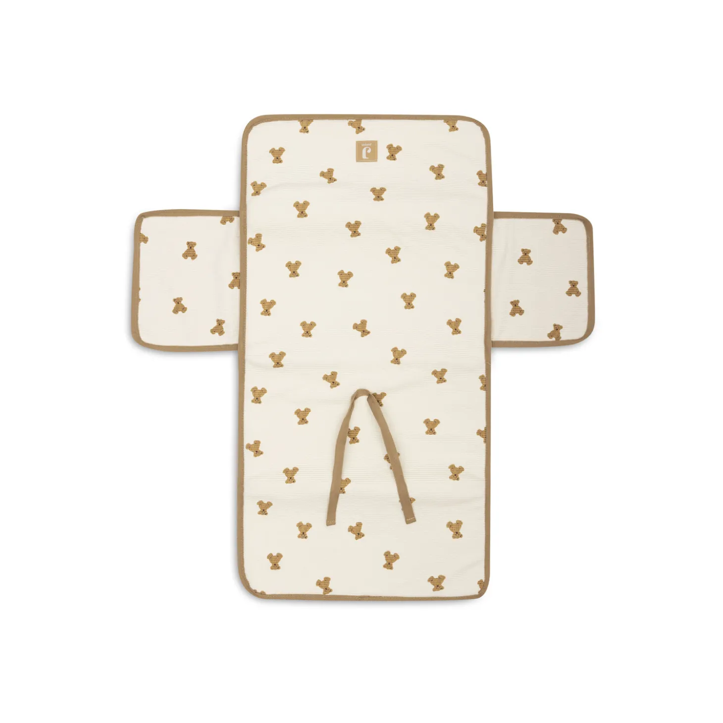 Jollein Tapis à Langer Nomade Waffle Mini Teddy Bear Multicolore