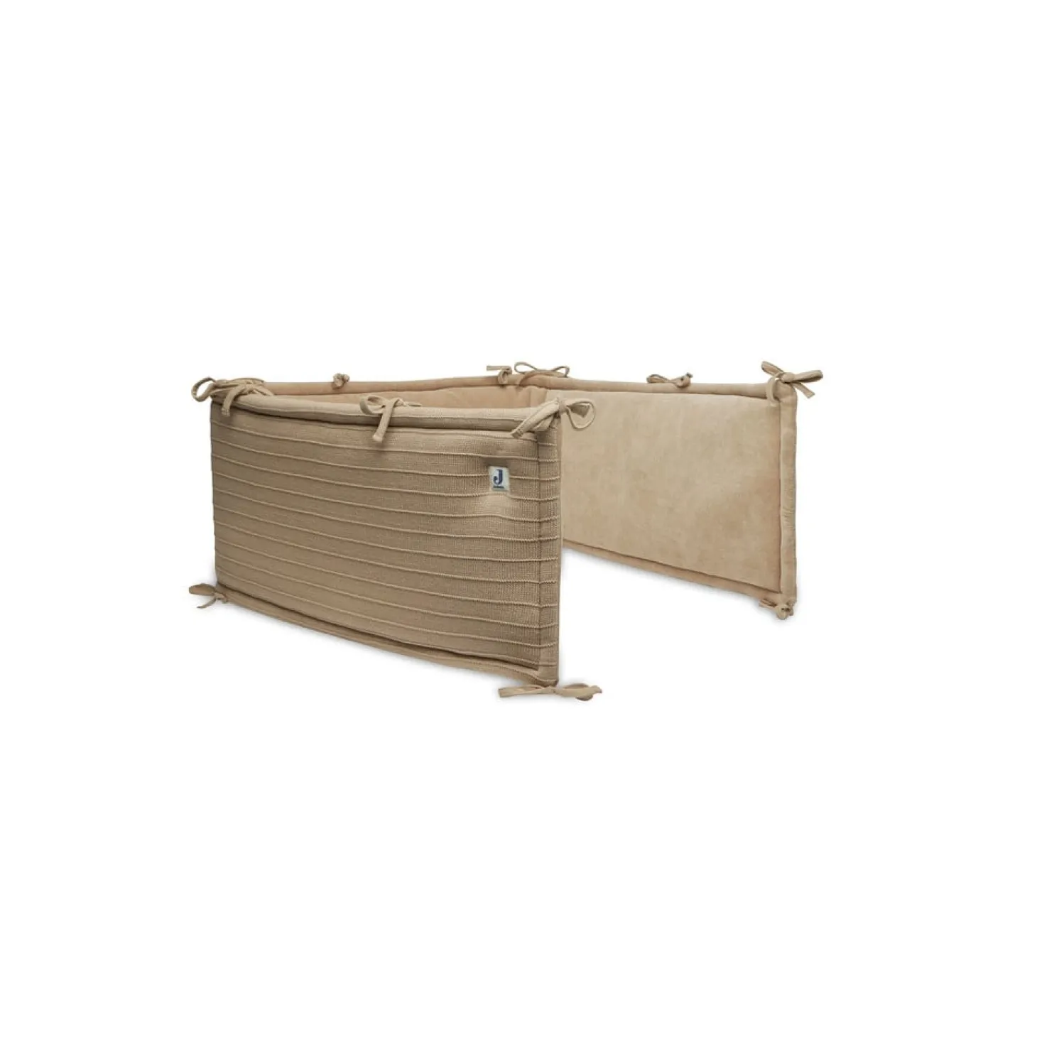 Jollein Tour de lit/Tour de parc Pure Knit Biscuit 30 x 180 cm