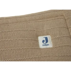 Jollein Tour de lit/Tour de parc Pure Knit Biscuit 30 x 180 cm