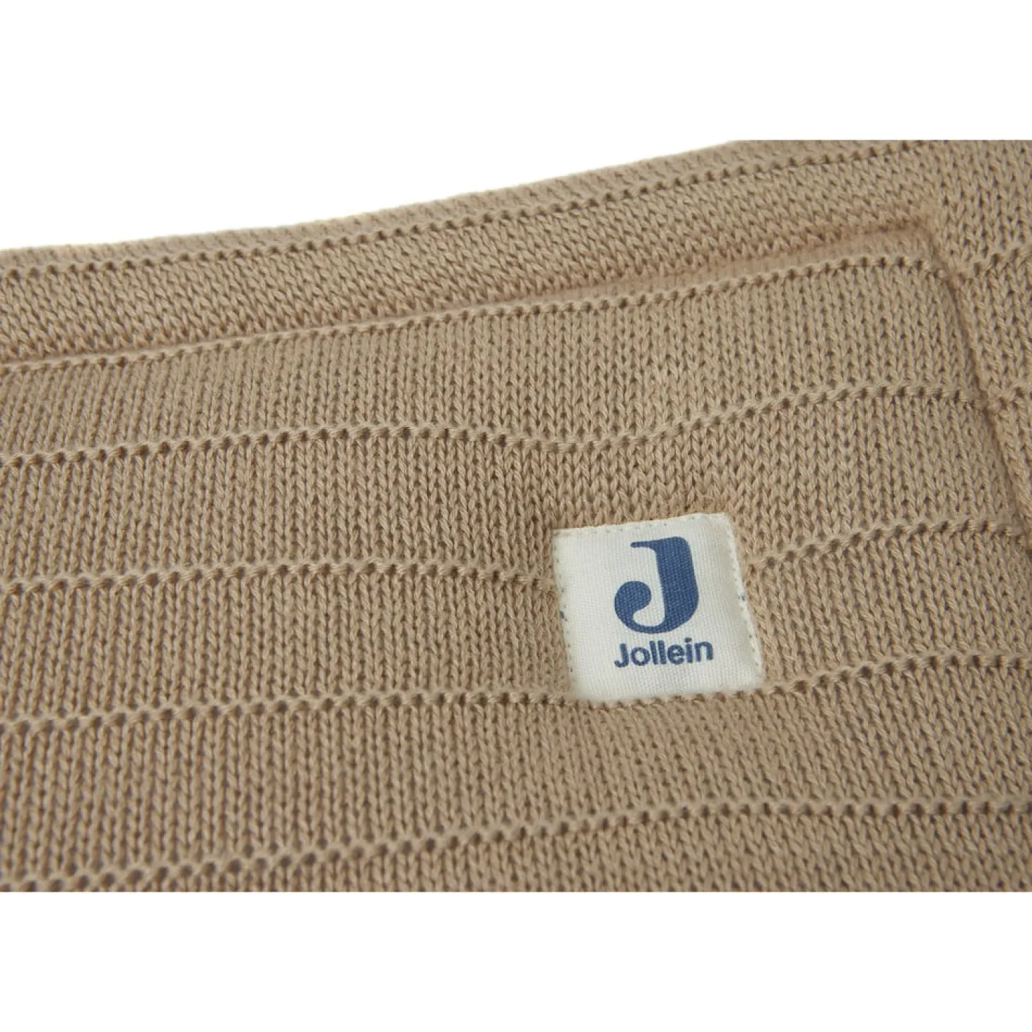 Jollein Tour de lit/Tour de parc Pure Knit Biscuit 30 x 180 cm