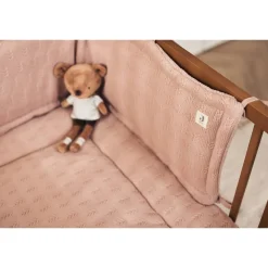 Jollein                    Tour de parc grain knit    Wild Rose            180x30 cm
