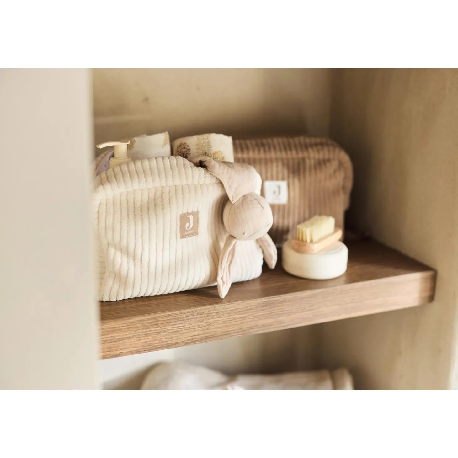 Jollein Trousse de Soins Cloudy Rib Milky Coffee