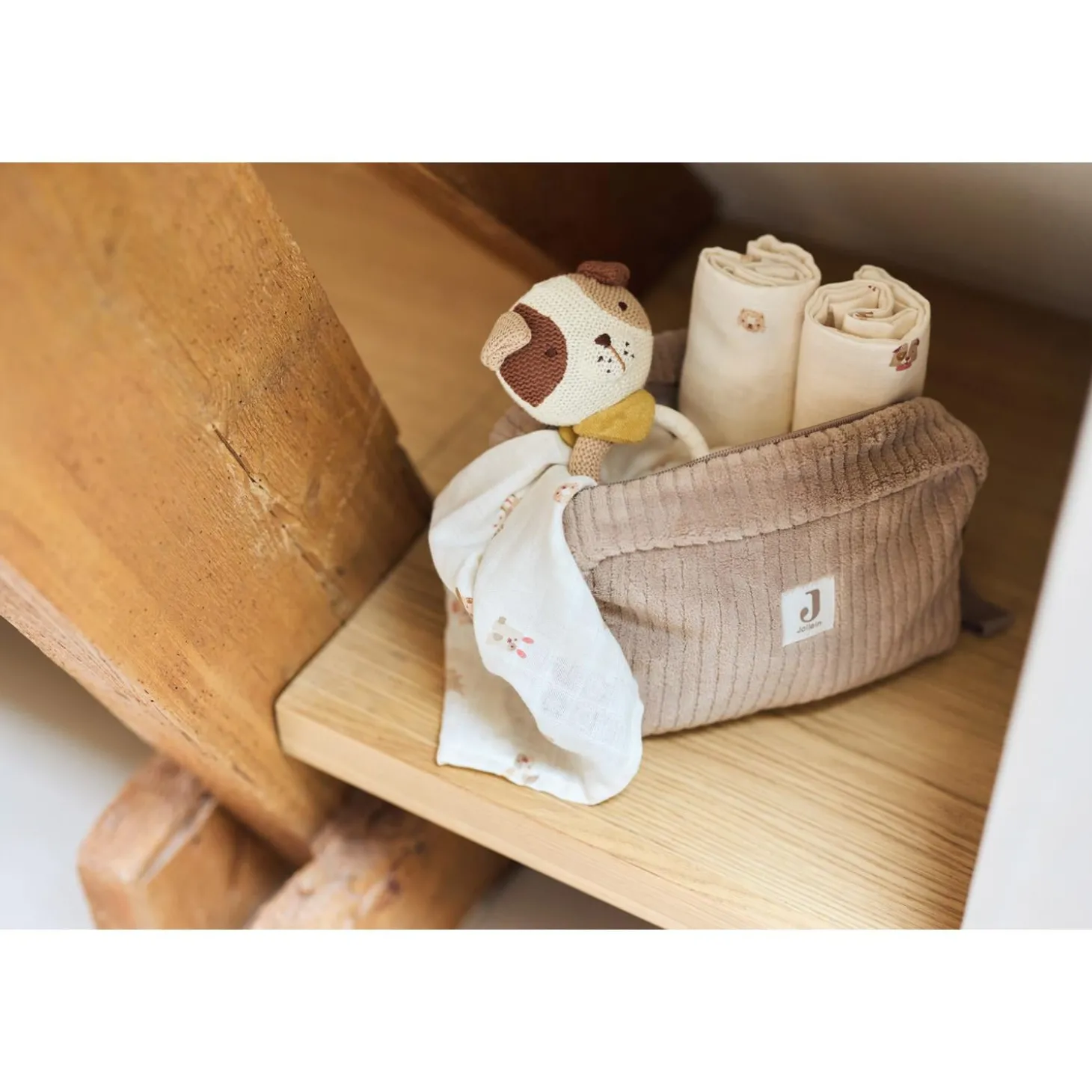 Jollein Trousse de Soins Cloudy Rib Milky Coffee