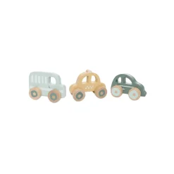 Jollein Voitures en Bois 3 Unités Multicolor