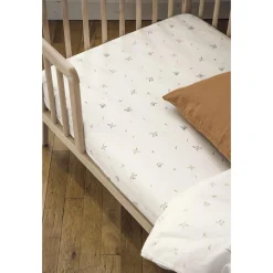Kadolis                    Drap housse Coton Bio pour Lit bébé L'envolée    Multicolore            70x140 cm