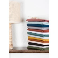 Kadolis                    Drap housse en coton bio pour lit bébé    Naturel            70x140 cm